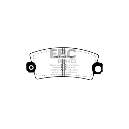 EBC PDKR789 Renault 21 Ultimax Rear Brake Pad & Plain Disc Kit - Bendix Caliper 2 | ML Performance UK Car Parts