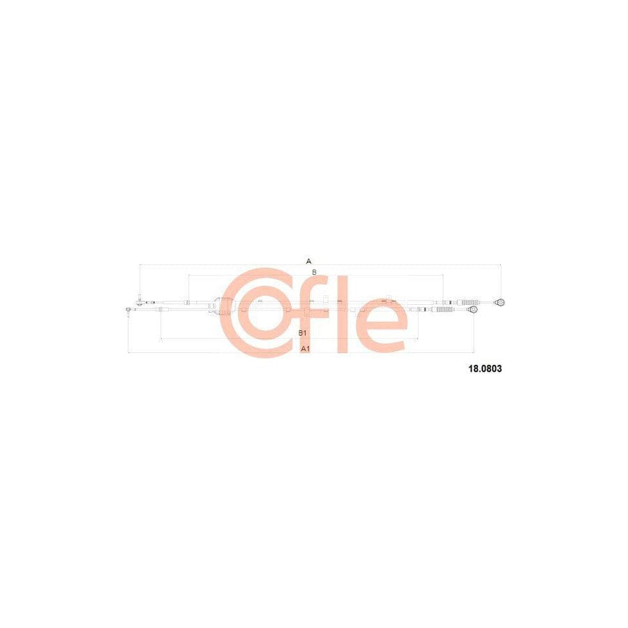 Cofle 18.0803 Cable, Manual Transmission For Nissan Cabstar E Platform / Chassis (Tl_, Vl_)