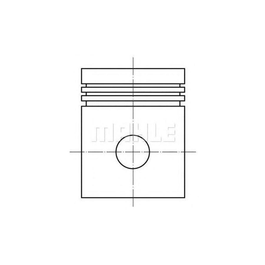 MAHLE ORIGINAL 607 09 01 Piston 75,5 mm, with piston rings | ML Performance Car Parts