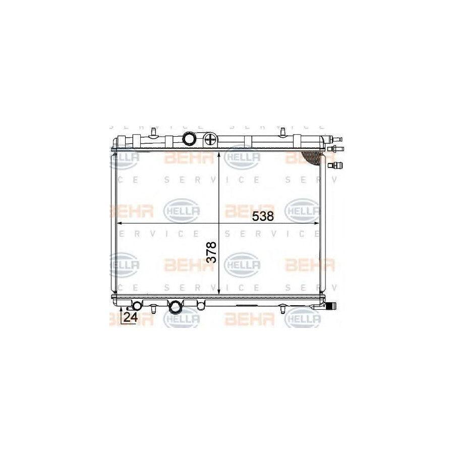 Hella 8MK 376 771-511 Engine Radiator