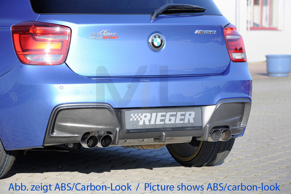 Rieger 00035063 BMW 1 Series F20 F21 Rear Diffuser 1 | ML Performance UK Car Parts