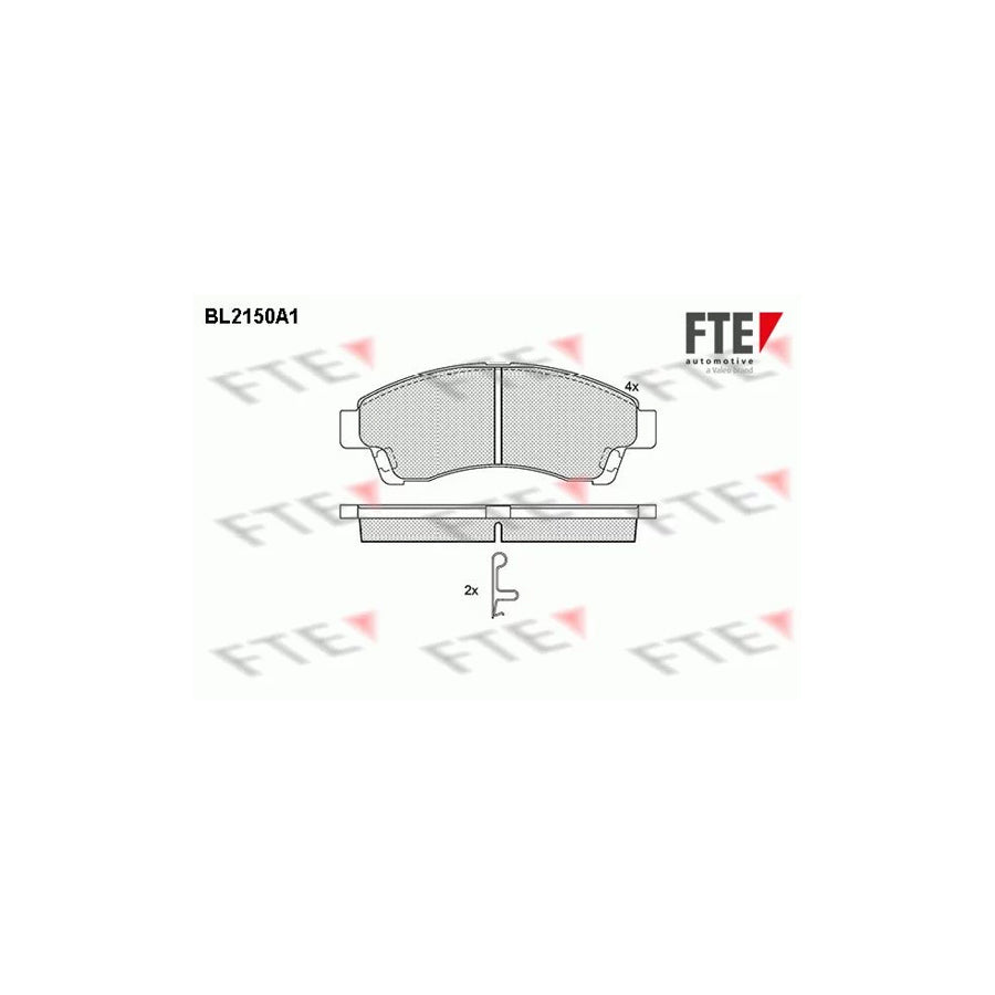 Fte BL2150A1 Brake Pad Set For Mazda B-Series Pickup (Uf) | ML Performance UK Car Parts