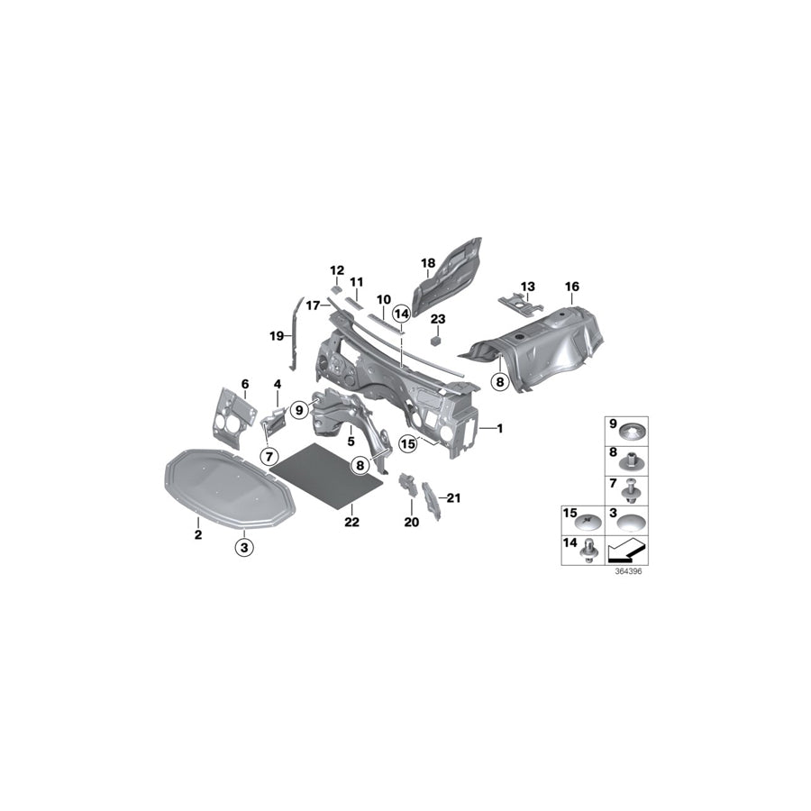 Genuine BMW 51487238162 F25 F26 Sound Insulat.F Heater Water Outlet (Inc. X4 35iX, X3 28dX & X4 35dX) | ML Performance UK