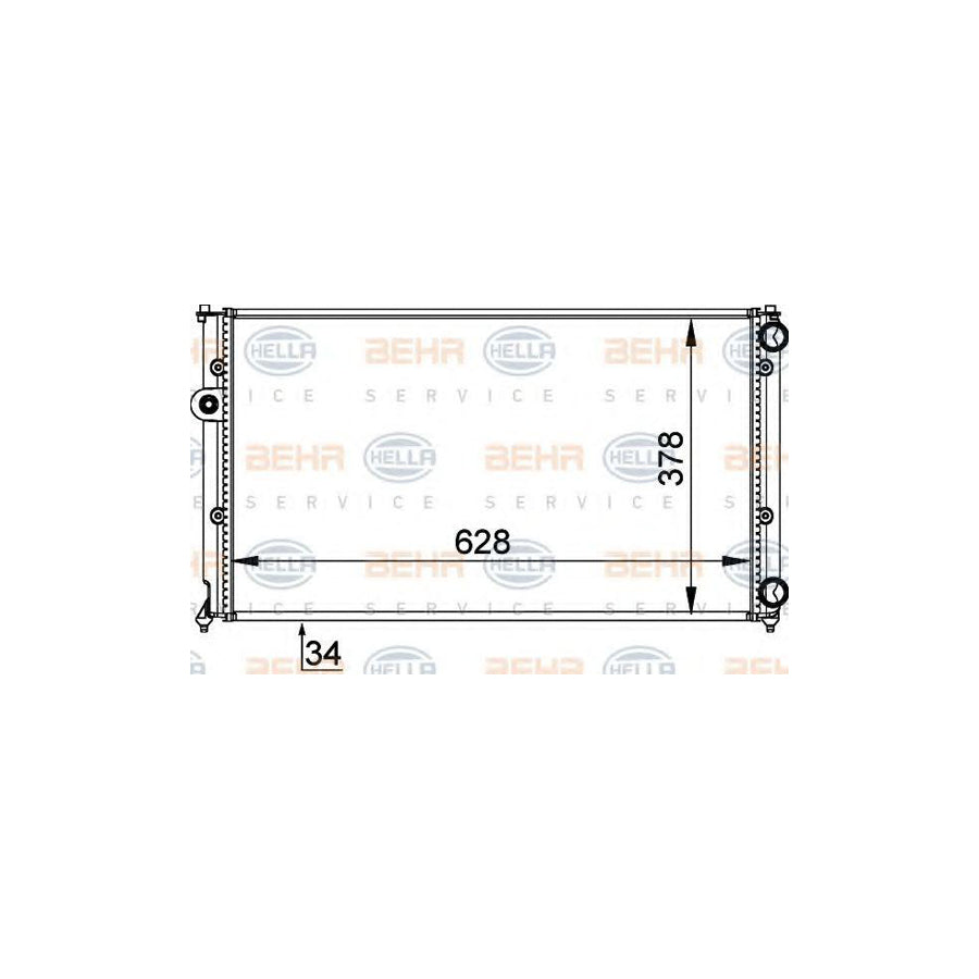 Hella 8MK 376 714-454 Engine Radiator