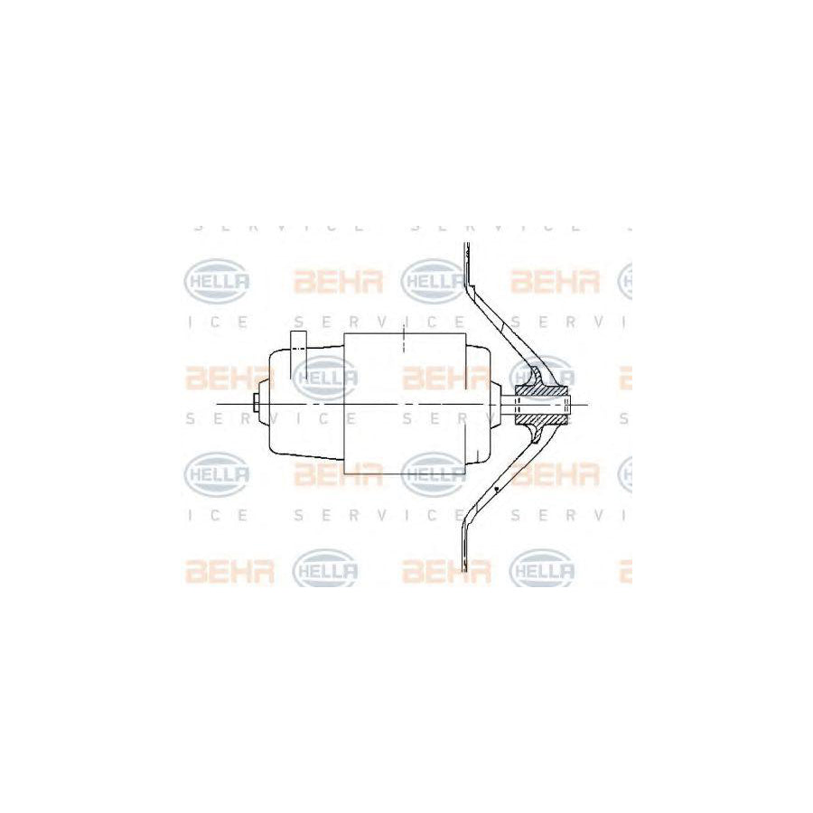 Hella 8EW 009 158-381 Interior Blower