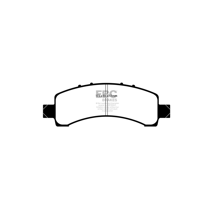 EBC PD08KR118 Cadillac Chevrolet Gmc Yellowstuff Rear Brake Pad & USR Disc Kit (Inc. Escalade, Avalanche & Tahoe) 2 | ML Performance UK Car Parts
