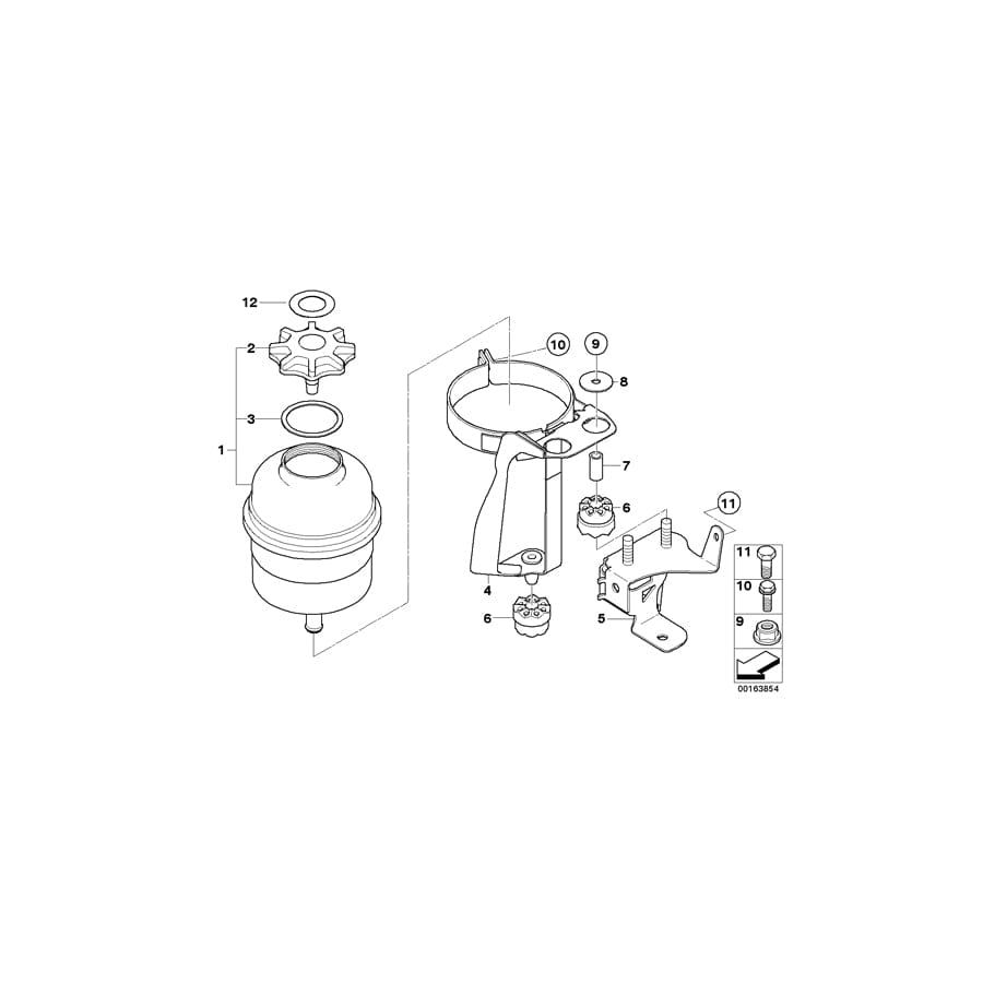 Genuine BMW 32416760249 E60 E63 E61 Bracket, Oil Carrier (Inc. 528xi, 525xd & 535xi) | ML Performance UK Car Parts