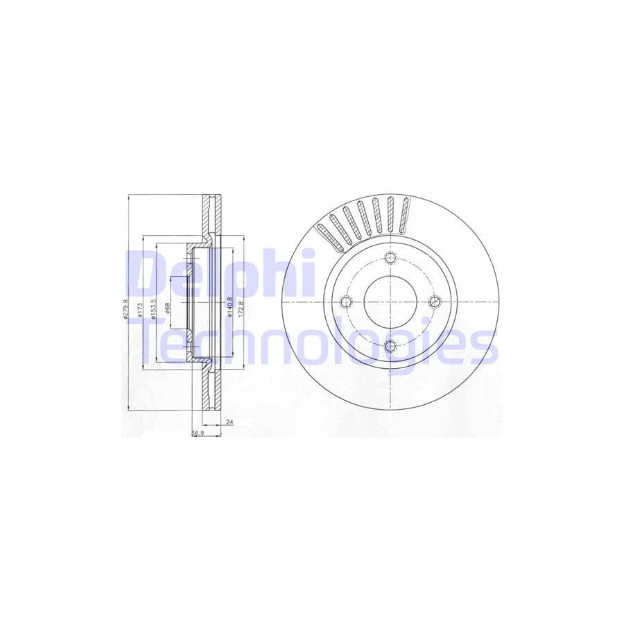 Delphi Bg4337 Brake Disc