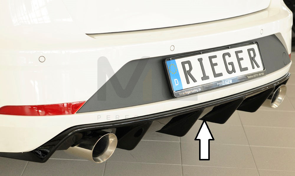 Rieger 00088135 SEAT 5F Leon FR Rear Diffuser 1 | ML Performance UK Car Parts