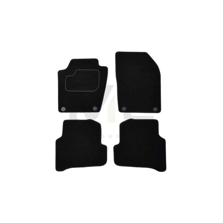 MAMMOOTH Tailored A041 SKO41 PRM 01 Floor mat set for SKODA FABIA Textile, Front and Rear, Quantity: 4, Black | ML Performance Car Parts