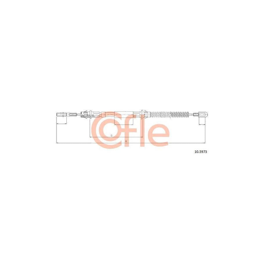 Cofle 92.10.5973 Hand Brake Cable