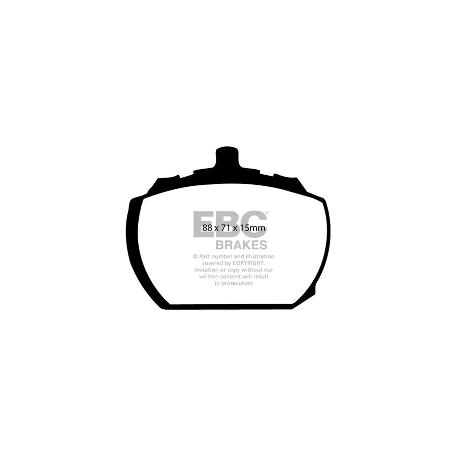 EBC PD08KF699 Rover SD1 Yellowstuff Front Brake Pad & USR Disc K 2 | ML Performance UK Car Parts