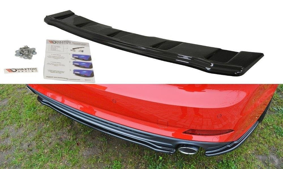 Maxton Design AU-A5-2-SLINE-RD1T Central Rear Splitter (without Vertical Bars) Audi A5 S-Line F5 Coupe / Sportback | ML Performance UK Car Parts