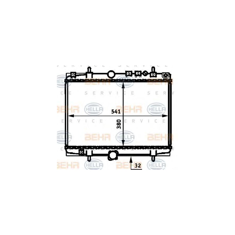 Hella 8MK 376 714-411 Engine Radiator