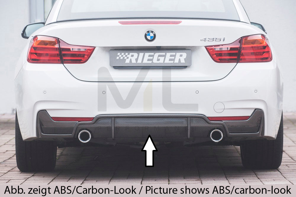 Rieger 00053478 BMW 4 Series F32 F33 F36 Rear Diffuser 1 | ML Performance UK Car Parts