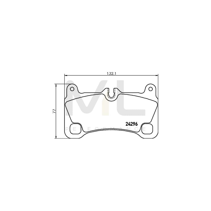 TEXTAR 2429601 Brake pad set prepared for wear indicator, with counterweights | ML Performance Car Parts