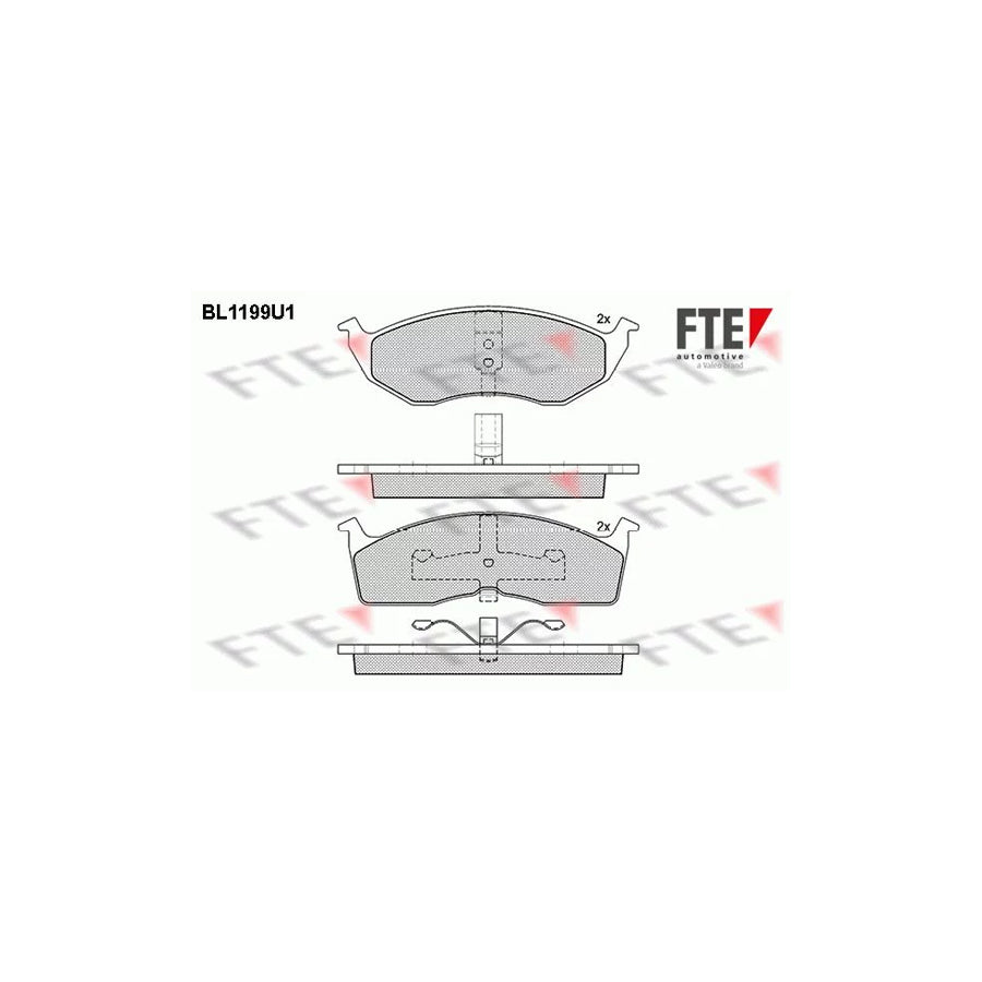 Fte BL1199U1 Brake Pad Set | ML Performance UK Car Parts