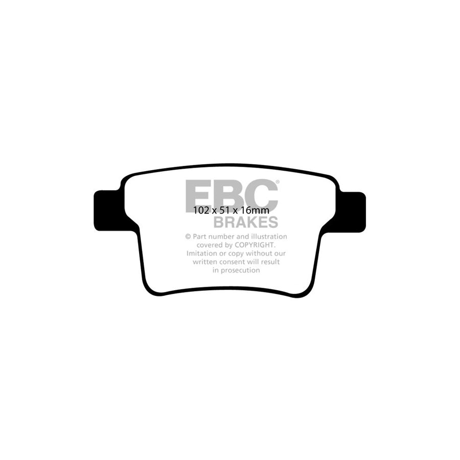 EBC DP41731R Ford Jaguar Yellowstuff Rear Brake Pads - Bosch Caliper 2 | ML Performance UK Car Parts