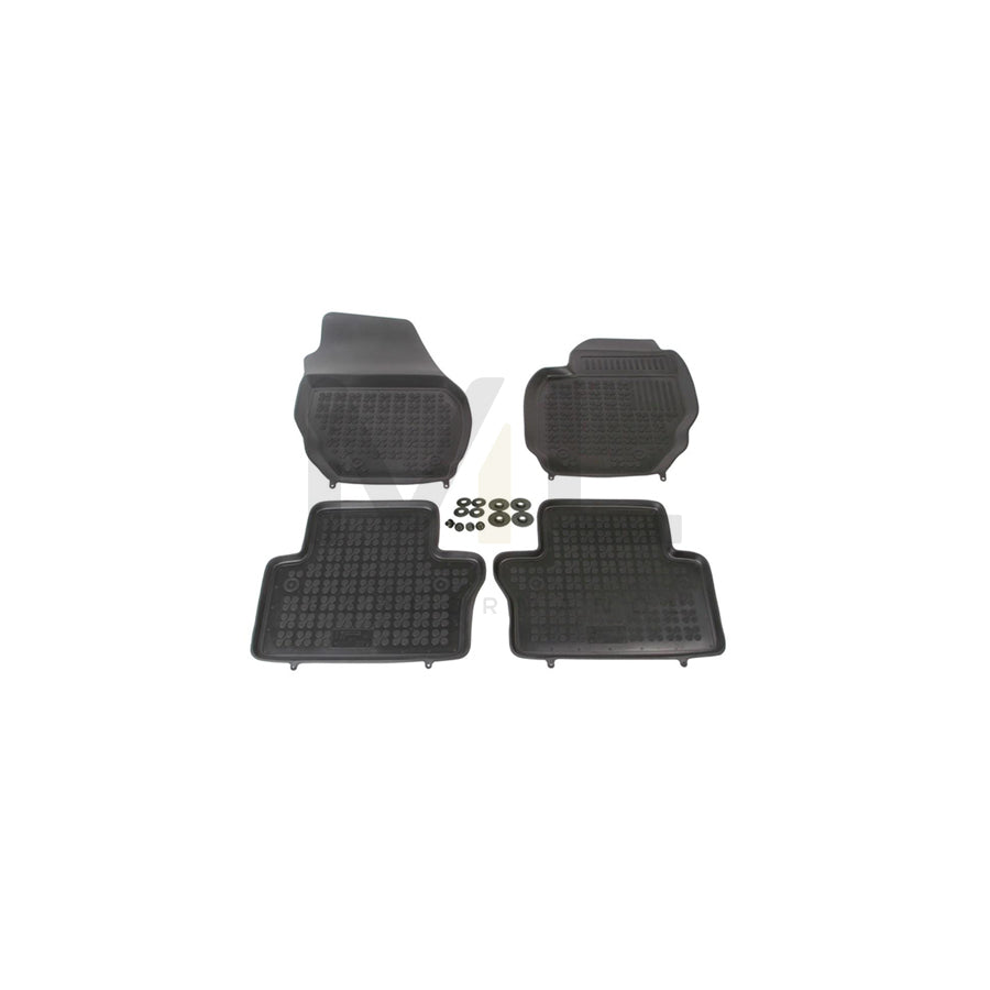 REZAW PLAST Tailored 200406 Floor mat set Elastomer, Front and Rear, Quantity: 4, Black | ML Performance Car Parts