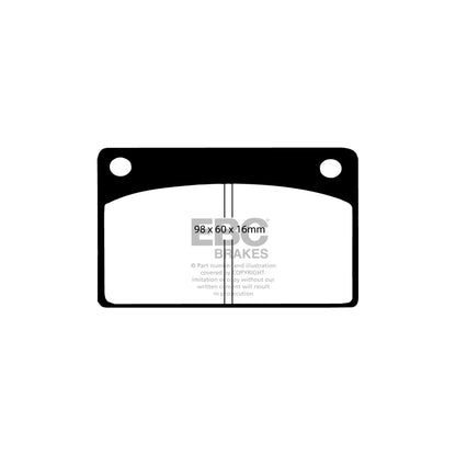 EBC DP143 Volvo Ultimax Front Brake Pads - Girling/TRW/ATE Caliper 2 | ML Performance UK Car Parts