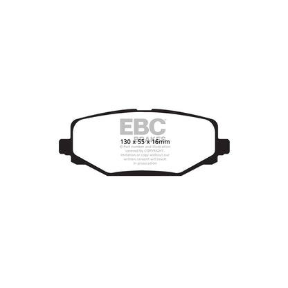 EBC DP61889 Chrysler Fiat Lancia Greenstuff Rear Brake Pads (Inc. Grand Voyager, Freemont, Voyager) 2 | ML Performance UK Car Parts