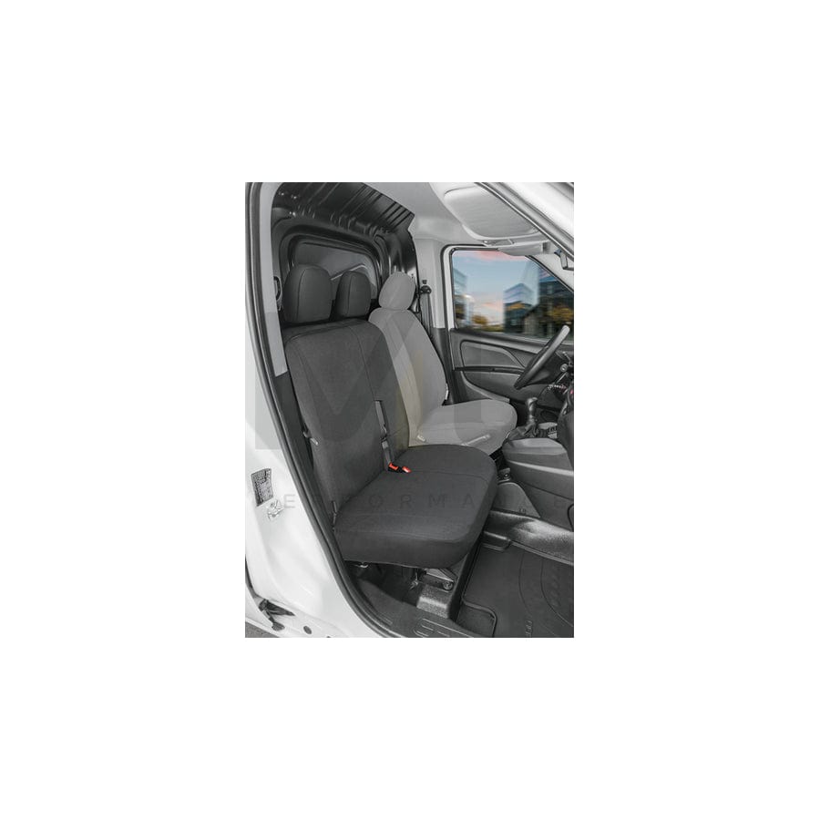 WALSER 10542 Car seat cover for FORD TRANSIT CONNECT Grey, Polyester, Front | ML Performance Car Parts