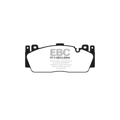 EBC DP82148RPX BMW RP-X Full Race Front Brake Pads - Brembo/TRW Caliper 2 | ML Performance UK Car Parts