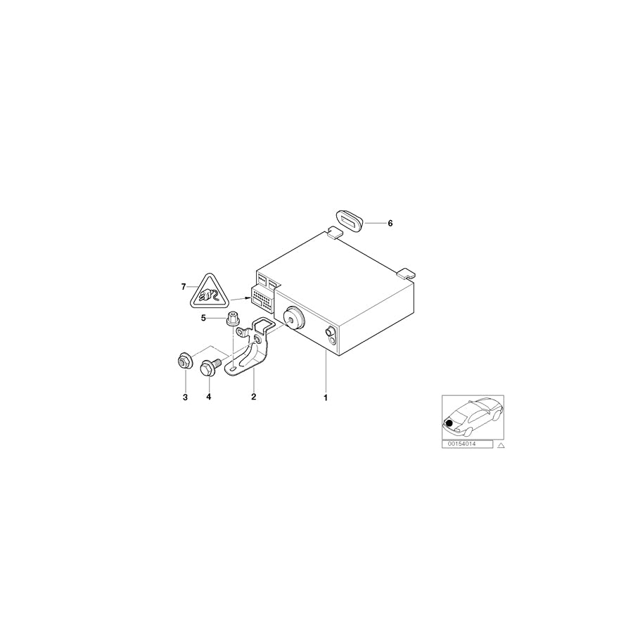 Genuine BMW 65126976964 E39 E46 E53 Exch. Radio Bmw Professional TMC (Inc. 330Cd, 318td & 535i) | ML Performance UK Car Parts