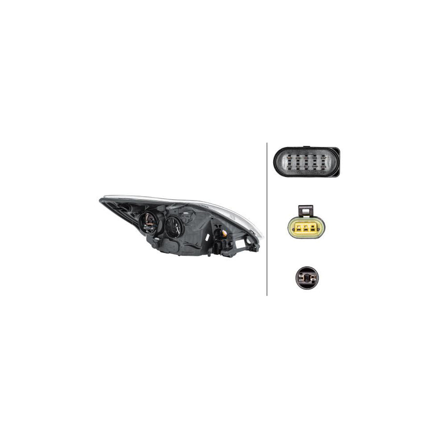 Hella 1EL 354 807-051 Headlight For Ford Focus