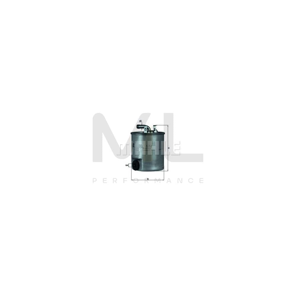 MAHLE ORIGINAL KL 174 Fuel filter In-Line Filter | ML Performance Car Parts