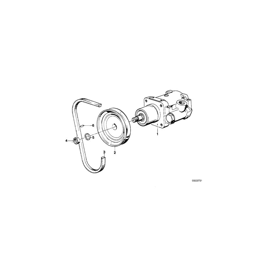 Genuine BMW 32411123476 E23 At-Vane Pump 130BAR (Inc. 728iS, 735i & 745i) | ML Performance UK Car Parts