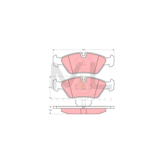 TRW Gdb298 Brake Pad Set Prepared For Wear Indicator | ML Performance Car Parts