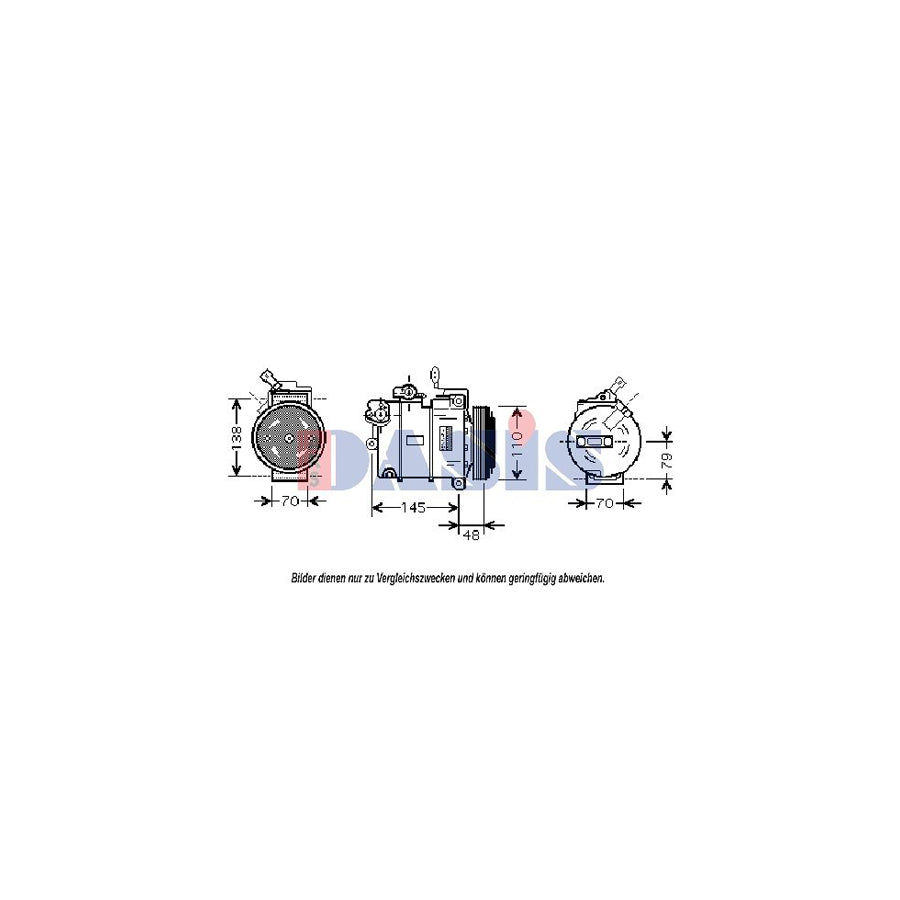 AKS Dasis 851858N Compressor, Air Conditioning For Opel Omega | ML Performance UK