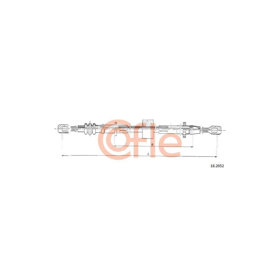 Cofle 18.2052 Clutch Cable