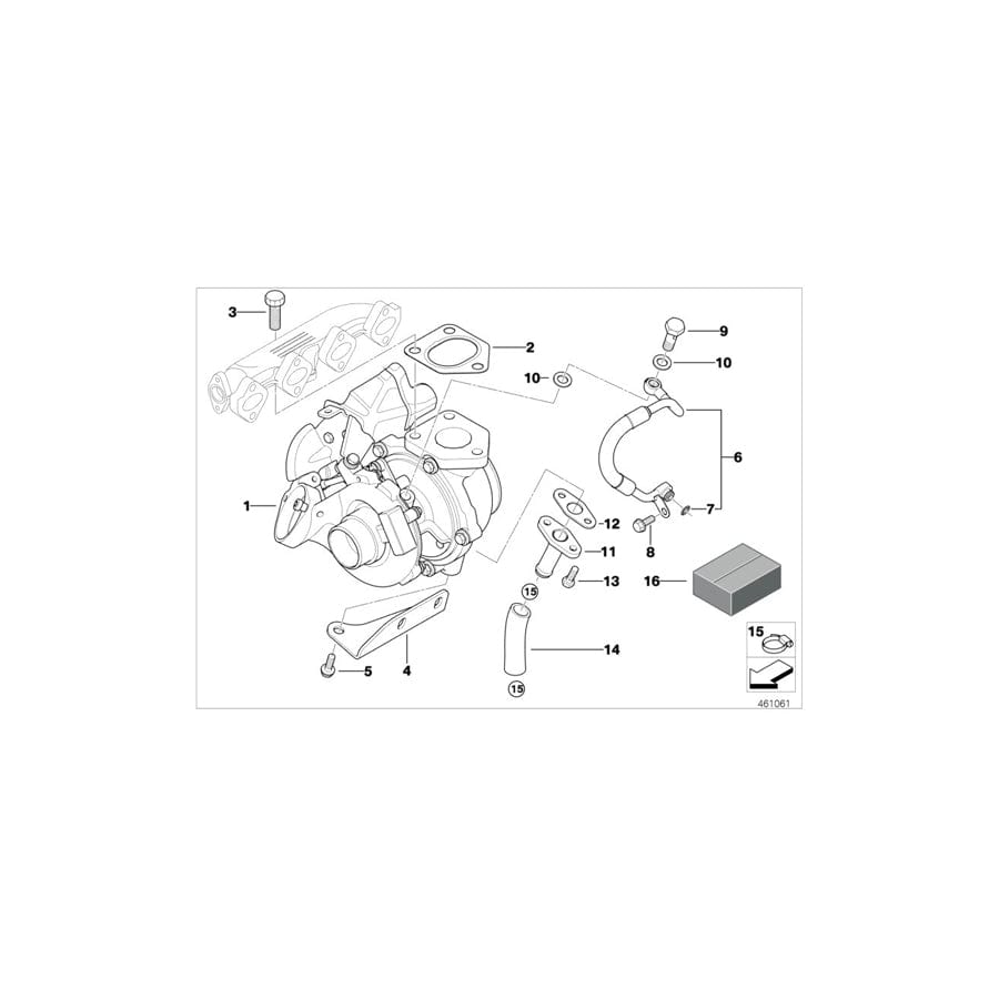 Genuine BMW 11657791766 E90 E87 E91 Support (Inc. 318d, 118d & 120d) | ML Performance UK Car Parts