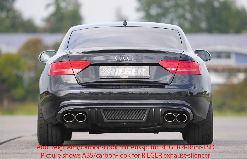 Rieger 00055415 Audi B8 B81 A5 Rear Diffuser 3 | ML Performance UK Car Parts