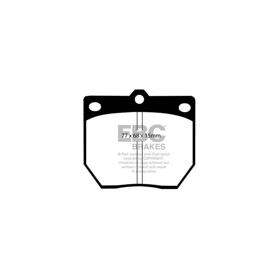 EBC PD01KF1110 Datsun Nissan 240Z Greenstuff Front Brake Pad & Plain Disc Kit  2 | ML Performance UK Car Parts