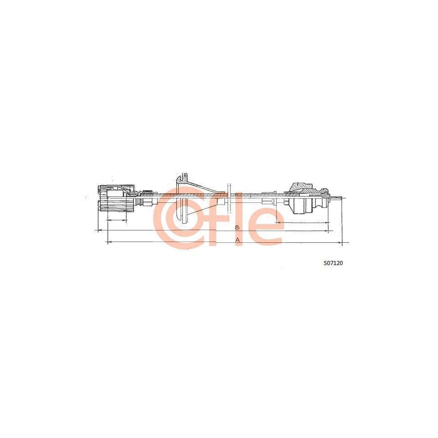 Cofle S07120 Speedometer Cable