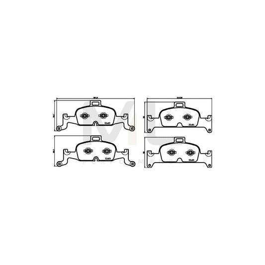 Hella 8DB 355 025-811 Brake Pad Set Prepared For Wear Indicator | ML Performance Car Parts