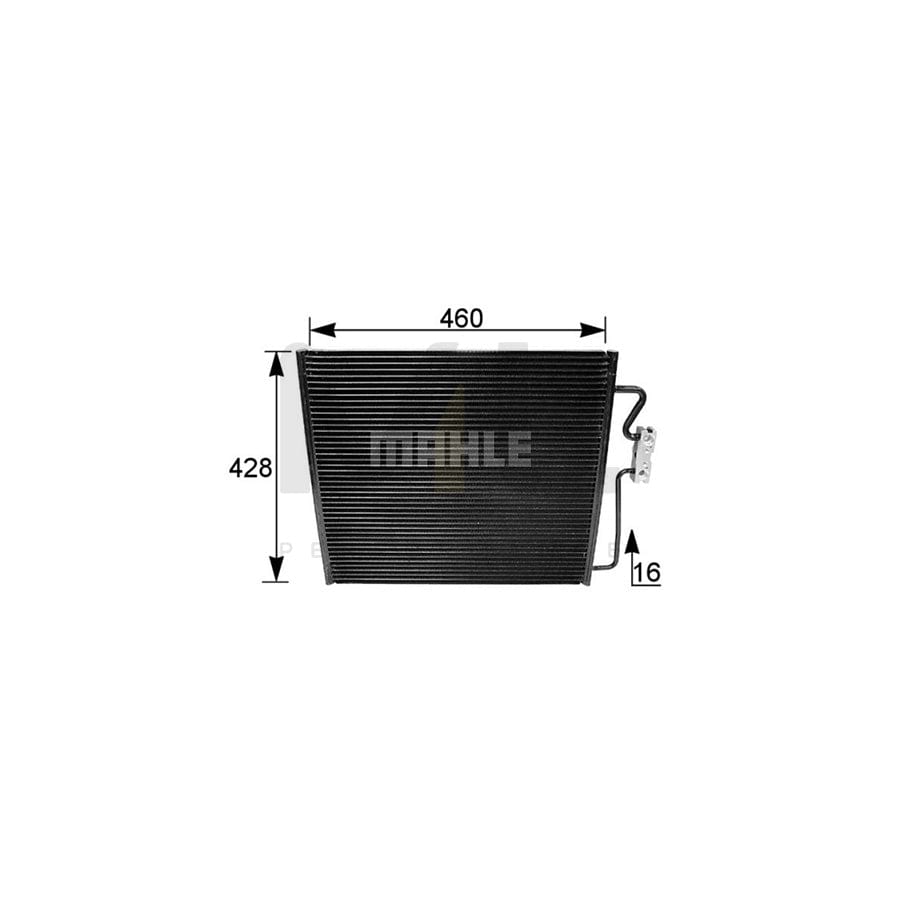 MAHLE ORIGINAL AC 154 001S Air conditioning condenser for BMW 7 (E38) without dryer | ML Performance Car Parts