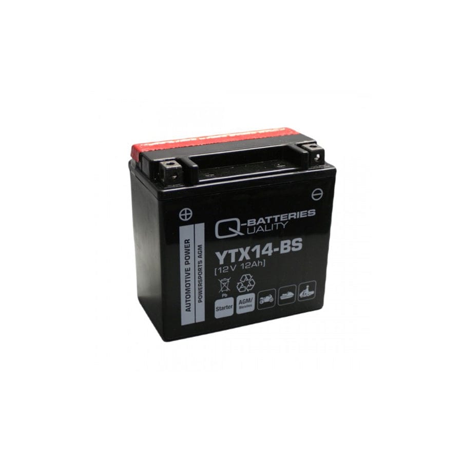 Q-Batteries Motorcycle battery YTX14BS AGM 51214 12V 12Ah 200A | ML Performance UK Car Parts