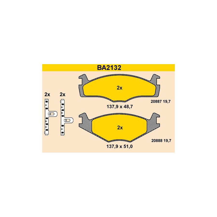 Barum BA2132 Brake Pad Set