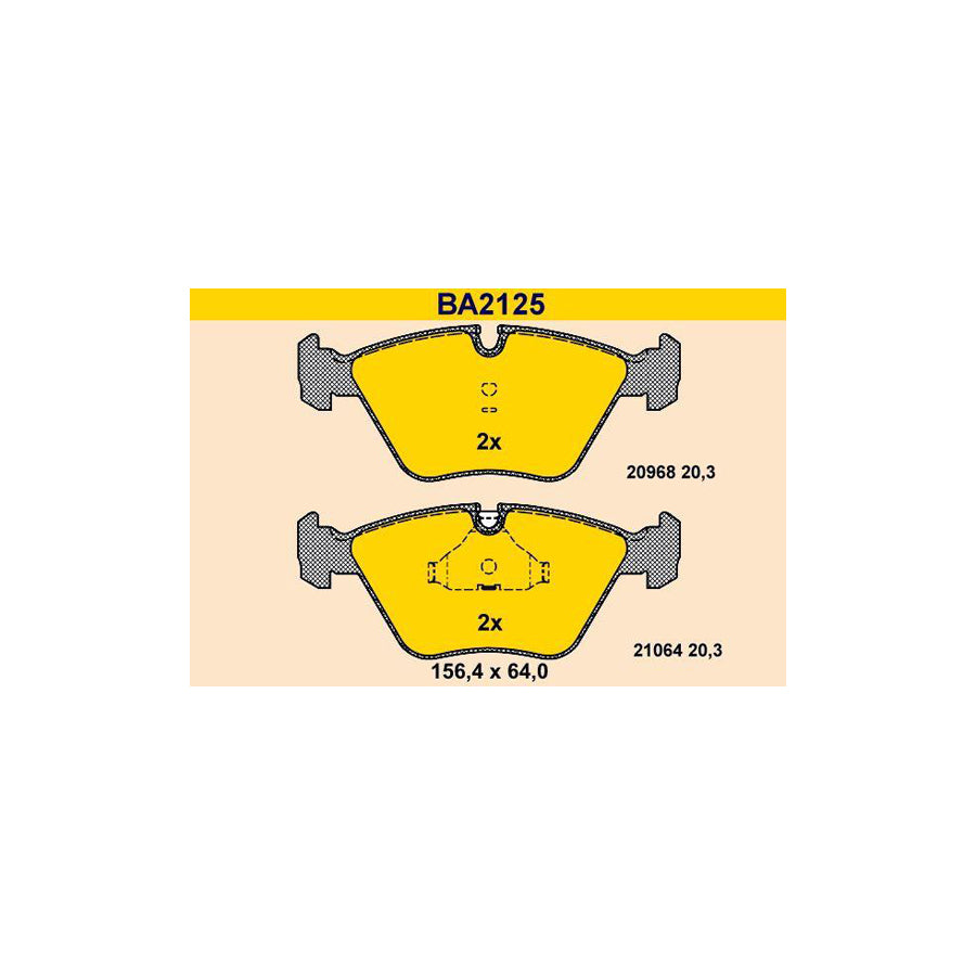 Barum BA2125 Brake Pad Set