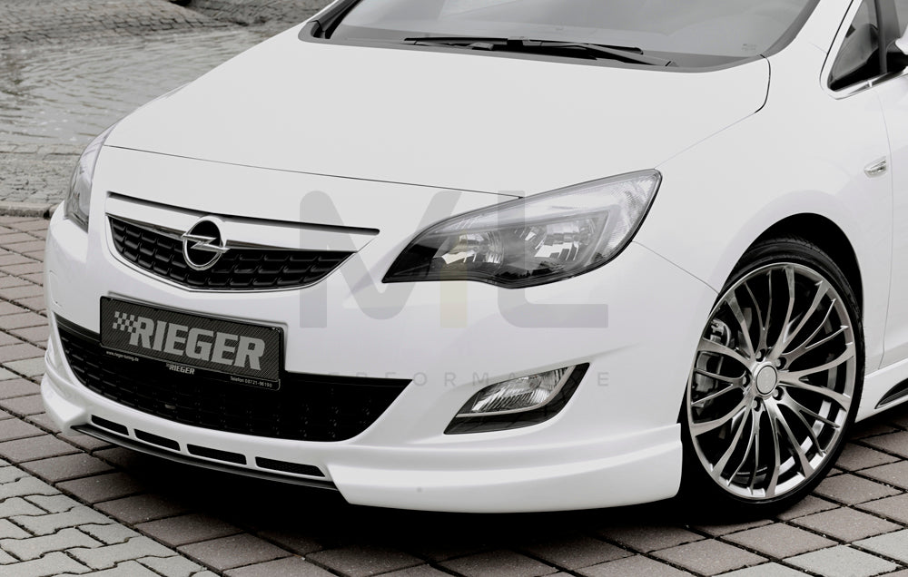 Rieger 00051311 Opel Astra J Front Splitter 3 | ML Performance UK Car Parts