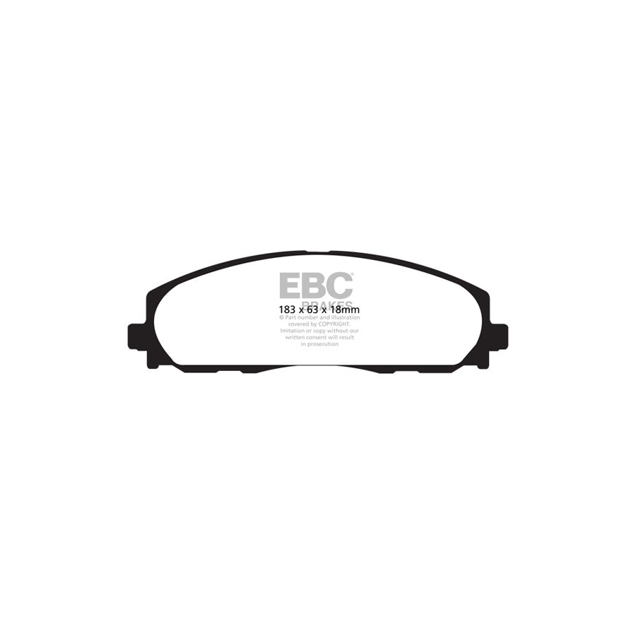 EBC DP61888 Chrysler Fiat Jeep Lancia Greenstuff Front Brake Pads 2 | ML Performance UK Car Parts