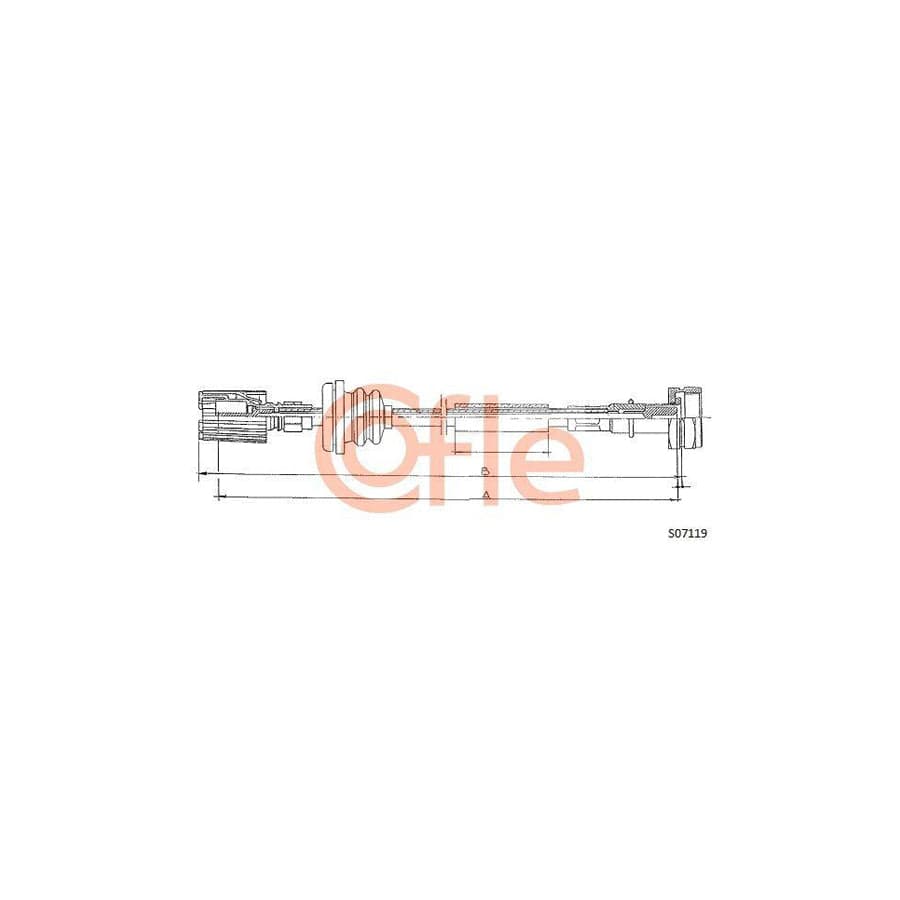 Cofle S07119 Speedometer Cable