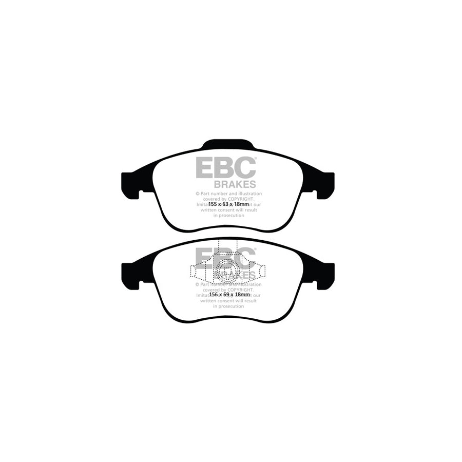 EBC DP1992 Renault Ultimax Front Brake Pads - ATE Caliper (Inc. Laguna & Latitude) 2 | ML Performance UK Car Parts