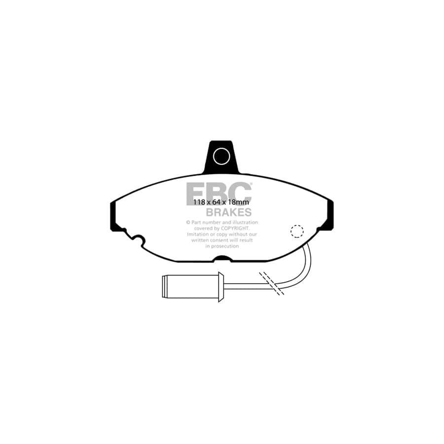 EBC PD13KF093 Austin Mg Reliant Yellowstuff Front Brake Pad & GD Disc Kit (Inc. Maestro, Montego, Scimitar Sabre) 2 | ML Performance UK Car Parts