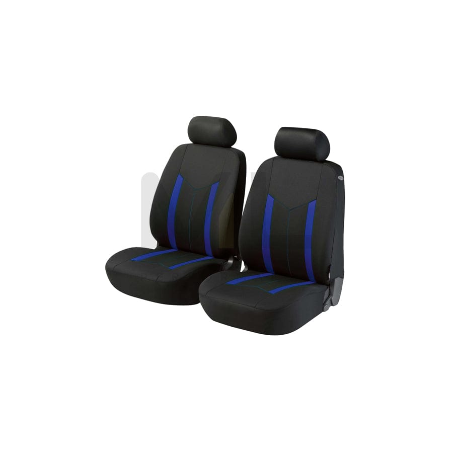 WALSER ZIPP-IT Basic 11796 Car seat cover Blue/black, Polyester, Front | ML Performance Car Parts