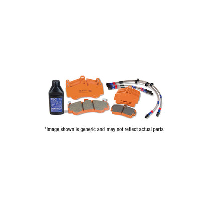 EBC PLK1923R VW Mk6 Orangestuff Pads and Brake Line Track Pack - TRW Caliper 1 | ML Performance UK Car Parts